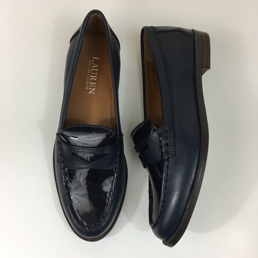 Lauren Ralph Lauren Navy Dark Blue Loafers Sz 6B